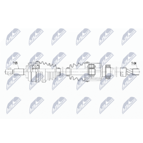 NTY Antriebswelle NPW-RE-058