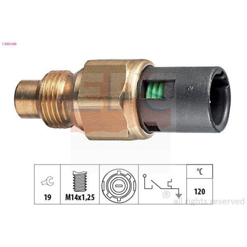EPS Temperaturschalter, K&uuml;hlmittelwarnlampe Made in Italy - OE Equivalent 1.840.048