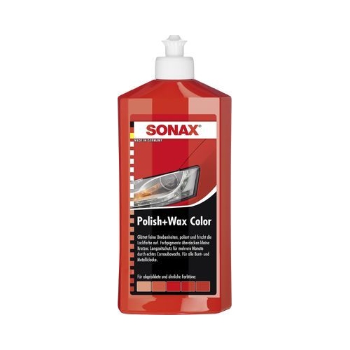 SONAX Lackpolitur Polish & Wax Color NanoPro rot
