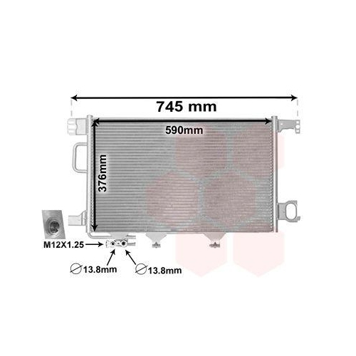 VAN WEZEL Kondensator, Klimaanlage 30005360