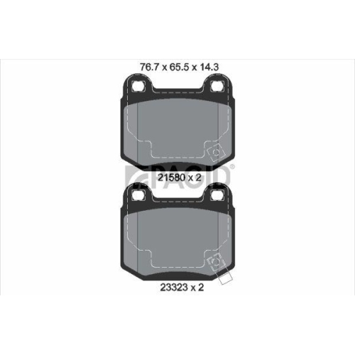 PAGID Bremsbelagsatz, Scheibenbremse T1386N