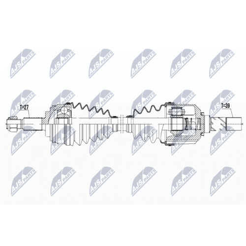 NTY Antriebswelle NPW-RE-083
