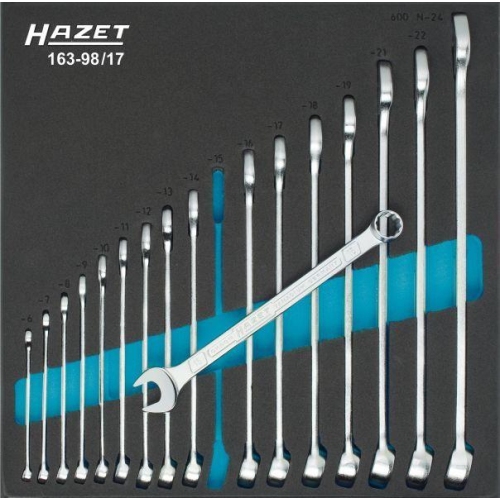 HAZET Ring-/Gabelschl&uuml;sselsatz 163-98/17