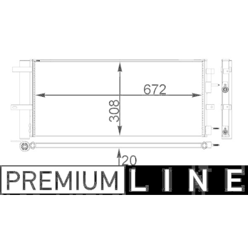 MAHLE Kondensator, Klimaanlage BEHR *** PREMIUM LINE *** AC 28 000P