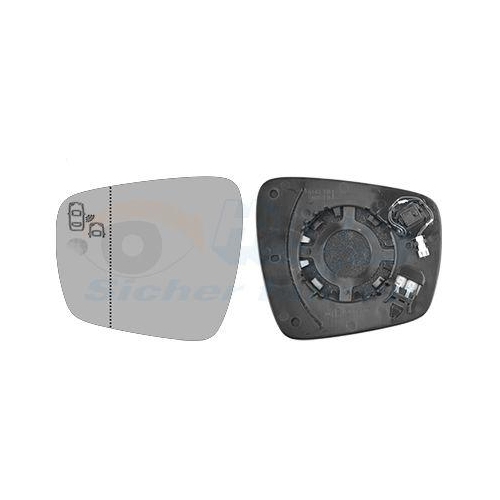 VAN WEZEL Spiegelglas, Au&szlig;enspiegel * HAGUS * 4424835