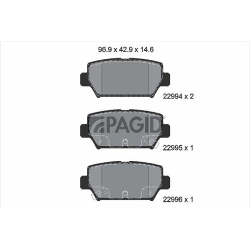 PAGID Bremsbelagsatz, Scheibenbremse T2785N