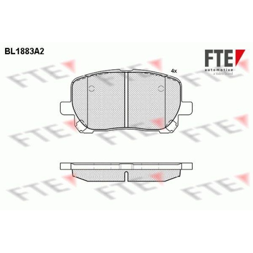 FTE Bremsbelagsatz, Scheibenbremse 9010468