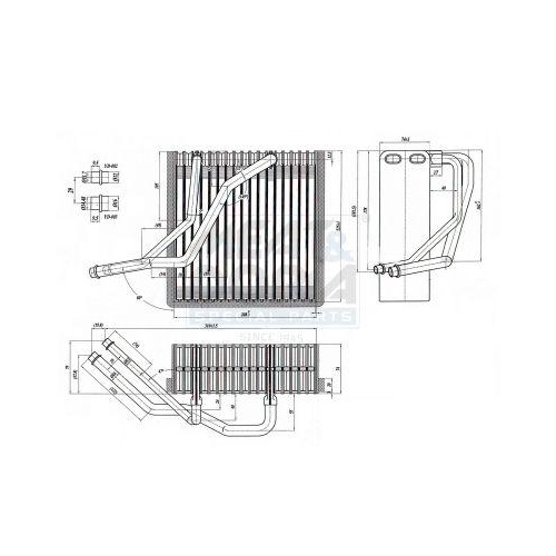 MEAT & DORIA Verdampfer, Klimaanlage 997021