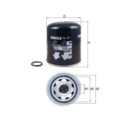 MAHLE Lufttrocknerpatrone, Druckluftanlage AL 25