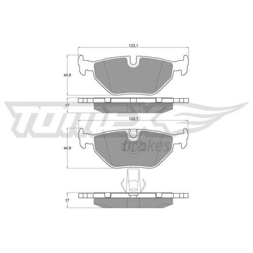 TOMEX Brakes Bremsbelagsatz, Scheibenbremse TX 13-21