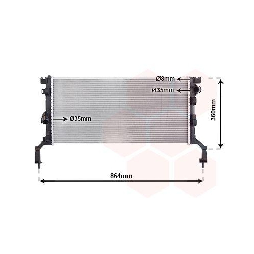 VAN WEZEL K&uuml;hler, Motork&uuml;hlung 43002415