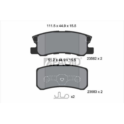 PAGID Bremsbelagsatz, Scheibenbremse T1276N