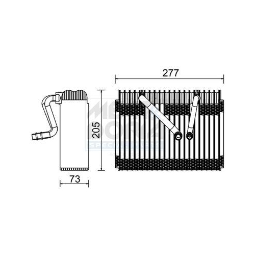MEAT & DORIA Verdampfer, Klimaanlage 997023