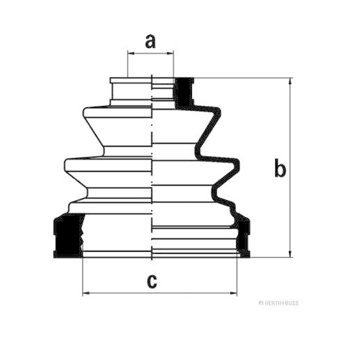HERTH+BUSS JAKOPARTS Faltenbalgsatz, Antriebswelle J2862027