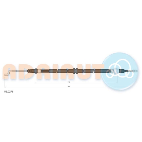 ADRIAUTO Seilzug, Feststellbremse 55.0276