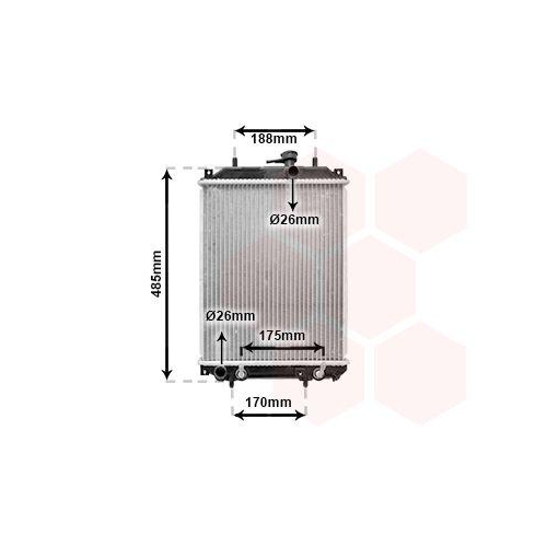 VAN WEZEL K&uuml;hler, Motork&uuml;hlung 11002057