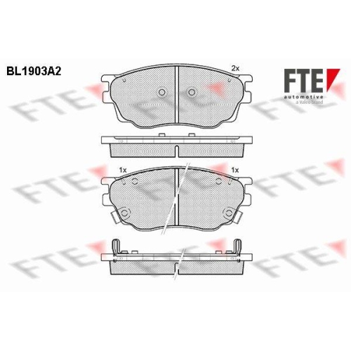 FTE Bremsbelagsatz, Scheibenbremse 9010492