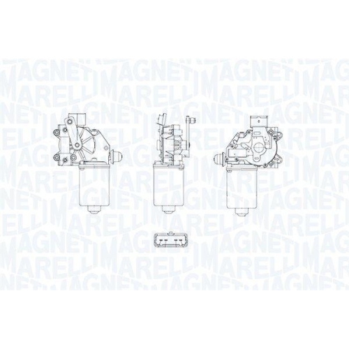 MAGNETI MARELLI Wischermotor 064377400010