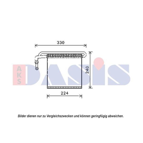 AKS DASIS Verdampfer, Klimaanlage 820356N