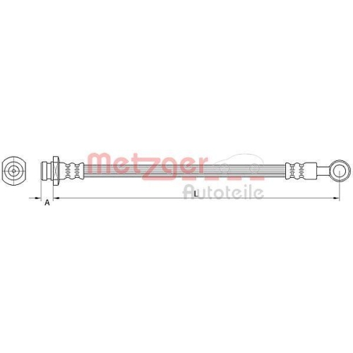 METZGER AUTOTEILE Bremsschlauch 4111549