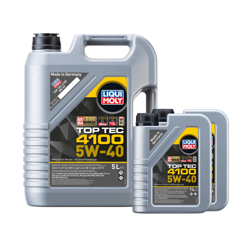 Liqui Moly Motor&ouml;l Motoren&ouml;l Top Tec 4100, 5W-40, 7 Liter, Art-Nr. 3700 + 3701