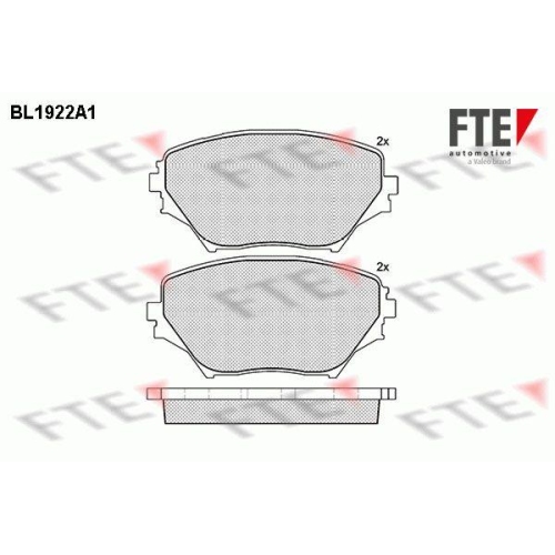 FTE Bremsbelagsatz, Scheibenbremse 9010508