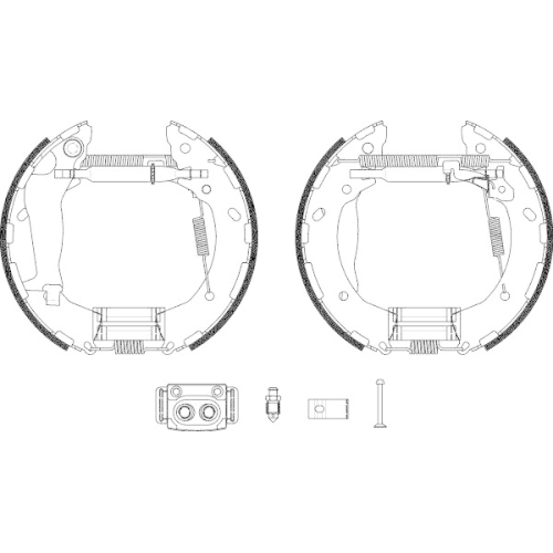 TEXTAR Bremsbackensatz Shoe Kit Pro 84072601