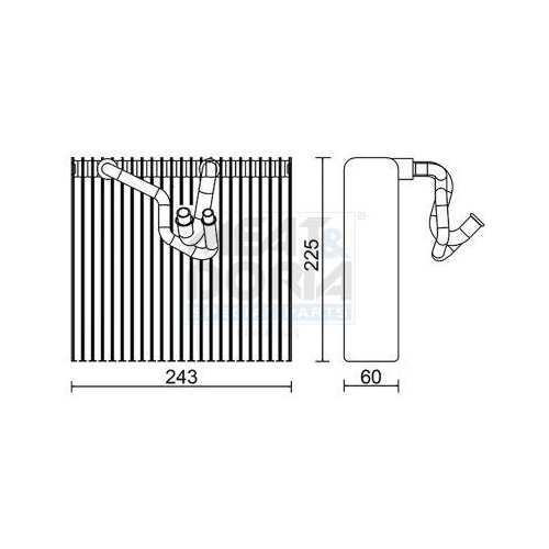 MEAT & DORIA Verdampfer, Klimaanlage 997026