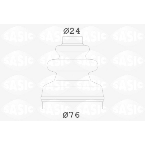 SASIC Faltenbalgsatz, Antriebswelle