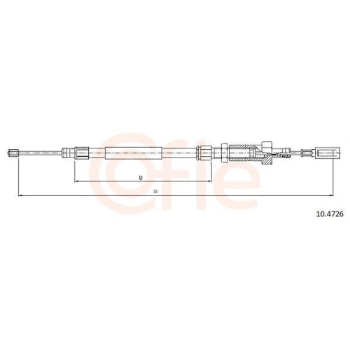 COFLE Seilzug, Feststellbremse 10.4726