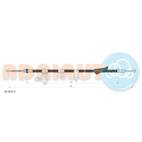 ADRIAUTO Seilzug, Feststellbremse 52.0247.2