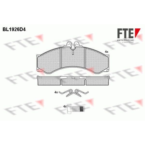 FTE Bremsbelagsatz, Scheibenbremse 9010515