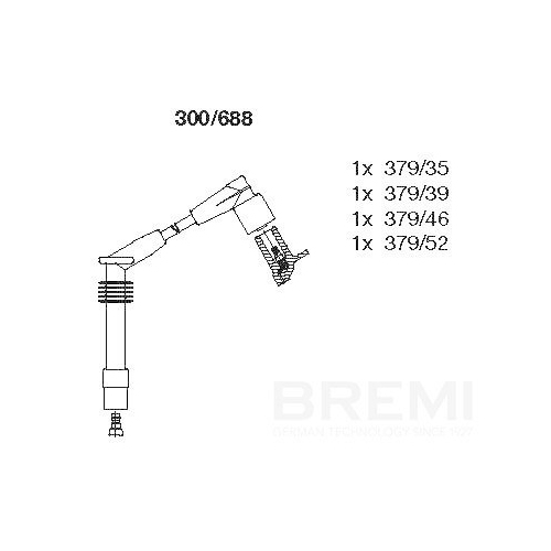BREMI Z&uuml;ndleitungssatz 300/688