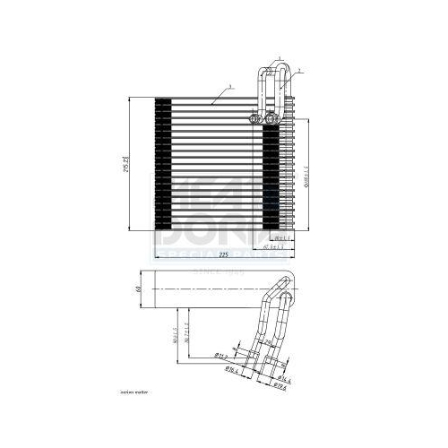 MEAT & DORIA Verdampfer, Klimaanlage 997027