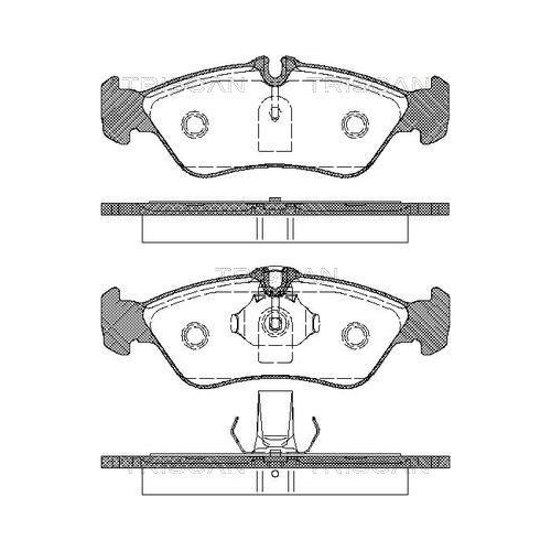 TRISCAN Bremsbelagsatz, Scheibenbremse 8110 23010