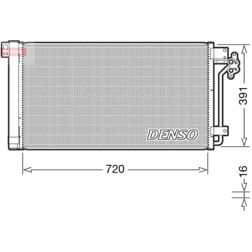 DENSO Kondensator, Klimaanlage DCN32020