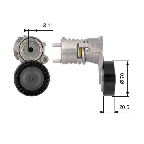 GATES Riemenspanner, Keilrippenriemen DriveAlign&trade; T39117