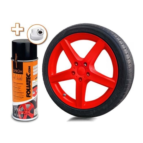 400ml FOLIATEC SPR&Uuml;H FOLIE ROT GL&Auml;NZEND SPR&Uuml;HFOLIE FELGENFOLIE