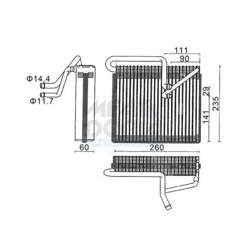 MEAT & DORIA Verdampfer, Klimaanlage 997028
