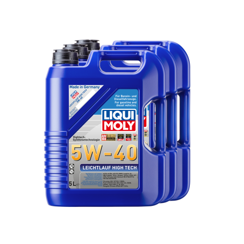 Liqui Moly Motor&ouml;l Leichtlauf High Tech, 5W-40, 15-Liter 3 Kanister 3864