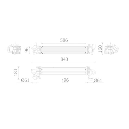 MAHLE Ladeluftkühler BEHR *** PREMIUM LINE *** CI 727 000P