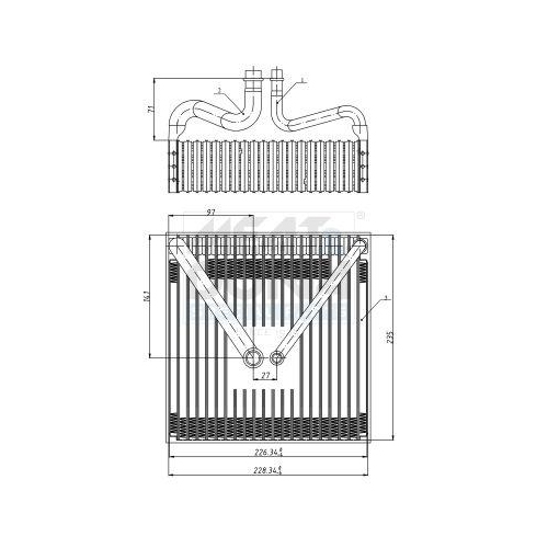 MEAT & DORIA Verdampfer, Klimaanlage 997029