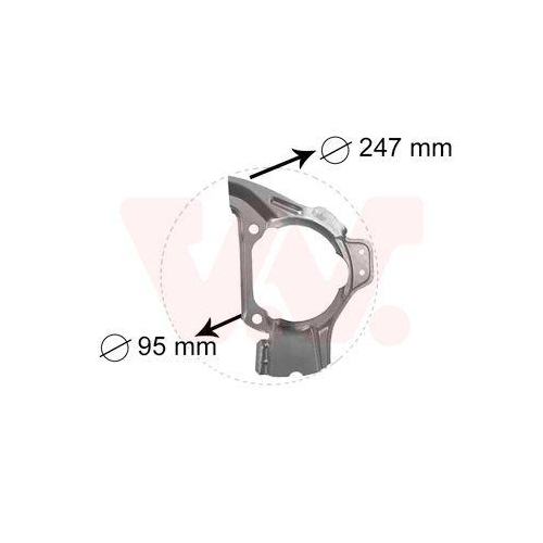 VAN WEZEL Spritzblech, Bremsscheibe 1754371