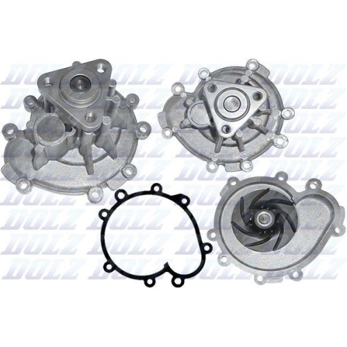 DOLZ Wasserpumpe, Motork&uuml;hlung