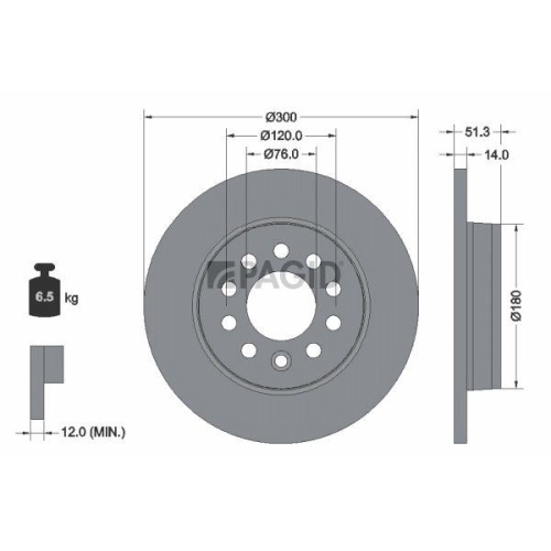 PAGID Bremsscheibe 56452NC