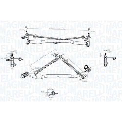 MAGNETI MARELLI Wischergest&auml;nge 085570746010