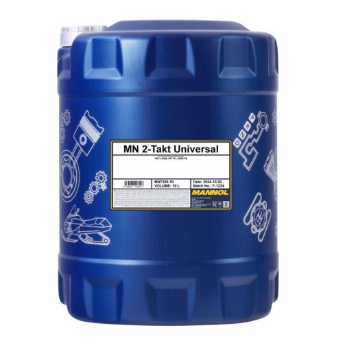 Motor&ouml;l Motoren&ouml;l Mannol 2-Takt Universal 10 Liter Kanister MN7205-10