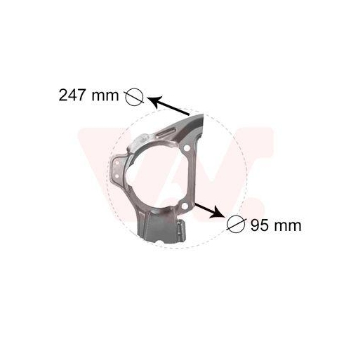 VAN WEZEL Spritzblech, Bremsscheibe 1754372