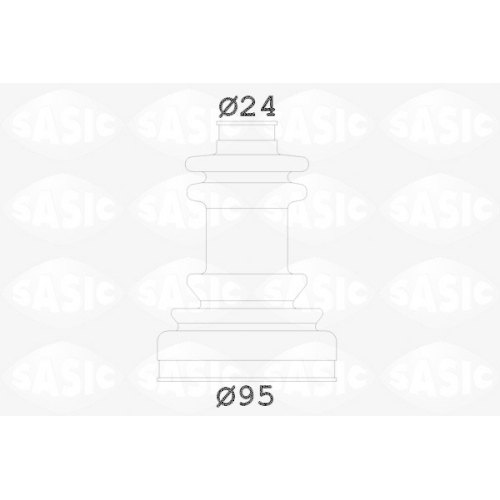 SASIC Faltenbalgsatz, Antriebswelle