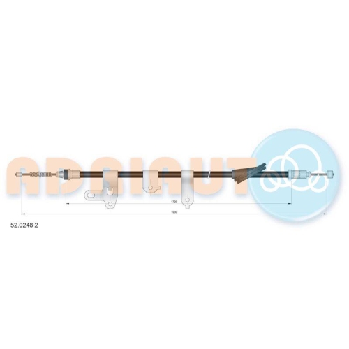 ADRIAUTO Seilzug, Feststellbremse 52.0248.2
